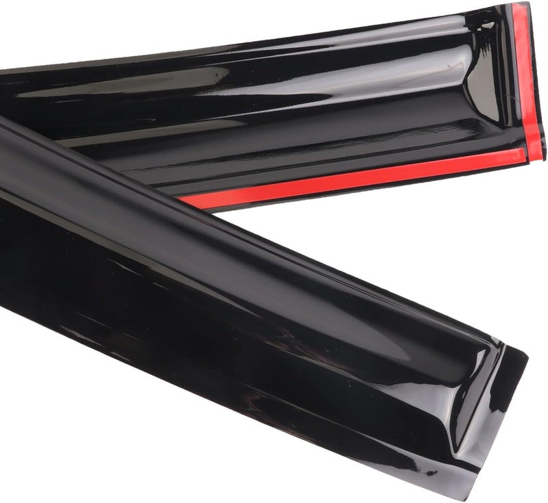 WONSABON Window Visors Rain Guards Deflector 4 Piece Set for 2017-2020 Hyundai Elantra 94408 - Image 3